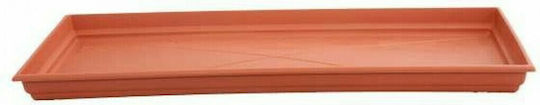 Viosarp Lux Πιάτο Ζαρντινιέρας Πλαστικό Καφέ 70x38εκ. 35587841