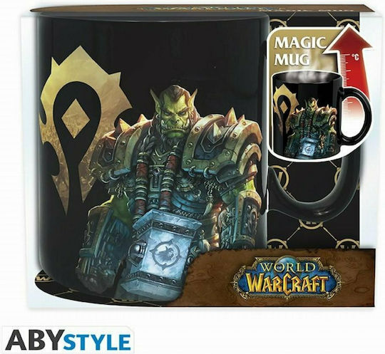 Abysse World of Warcraft - Azeroth Heat Change Κούπα Κεραμική Μαύρη 460ml