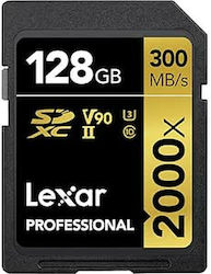 Lexar Professional 2000X SDXC 128GB Class 10 U3 V90 UHS-II