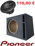 Pioneer Subwoofer Αυτοκινήτου 10" 400W RMS με Κούτα