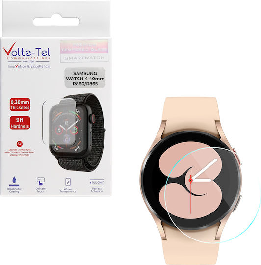 Volte-Tel 0.26mm 2.5D Full Glue Vollflächig gehärtetes Glas für das Galaxy Watch 4 40mm 1Stück 8306877
