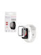 Volte-Tel Edge Cover with Key Пластмасов Калъф със Стъкло в Бял цвят за Apple Watch 40 мм