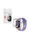 Volte-Tel Edge Cover with Key Carcasă de Plastic cu Sticlă în culoarea Violet pentru Apple Watch 40mm
