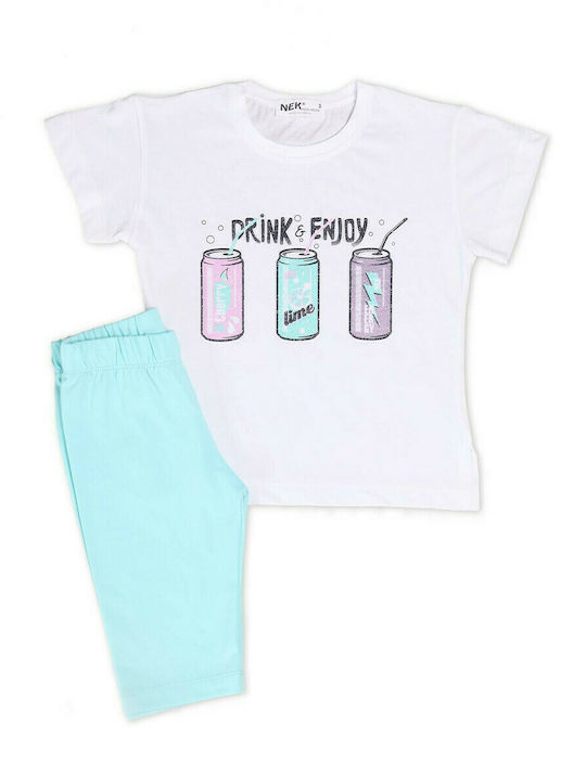 Nek Kids Wear Kids Set with Leggings Summer 2pc...