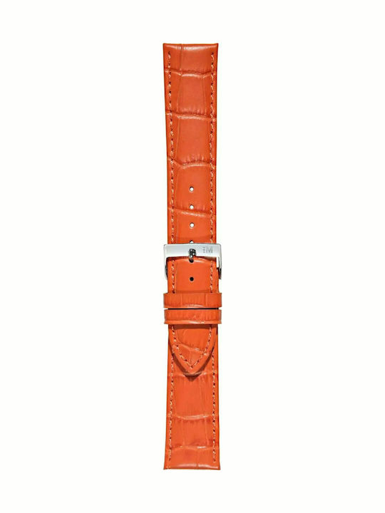 Morellato Bolle Leather Strap Orange 18mm