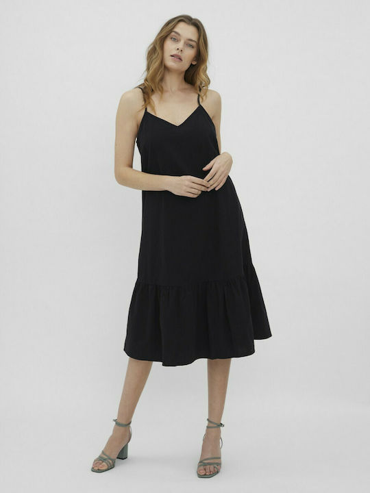Vero Moda Summer Midi Dress Black