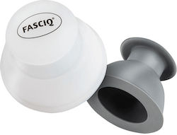 Fasciq - Set de ventuze sportive cu ventuze pentru puncte de declanșare a ventuzelor sportive 4pcs în cutie (2xGray(S), 2xWhite(L))