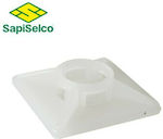 Sapiselco Adhensive Cable Tie Mount White (1131)