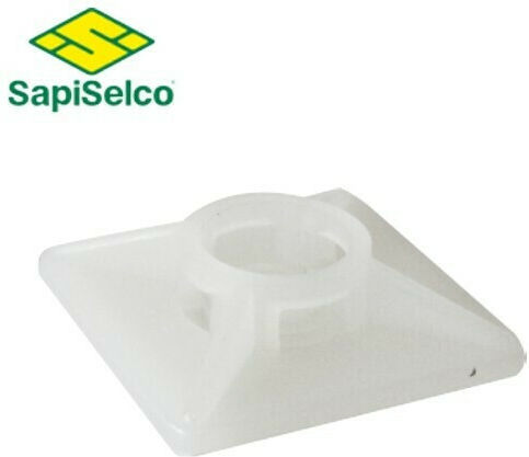 Sapiselco Adhensiv Cablu Tie Mount Alb (1131)