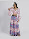 Ble Resort Collection Σετ με Ψηλόμεση Maxi Φούστα Floral Multi