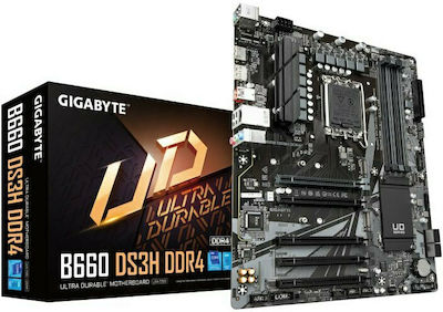 Gigabyte B660 DS3H DDR4 (rev. 1.0) ATX Дънна платка с Intel 1700 Гнездо