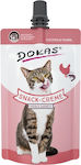 Dokas Snack Cream Λιχουδιές Σνακ Γάτας Κοτόπουλο & Γαρίδα 90gr