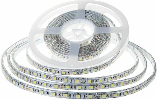 V-TAC Αδιάβροχη Ταινία LED 24V Ψυχρό Λευκό Φως 10m Τύπου SMD2835