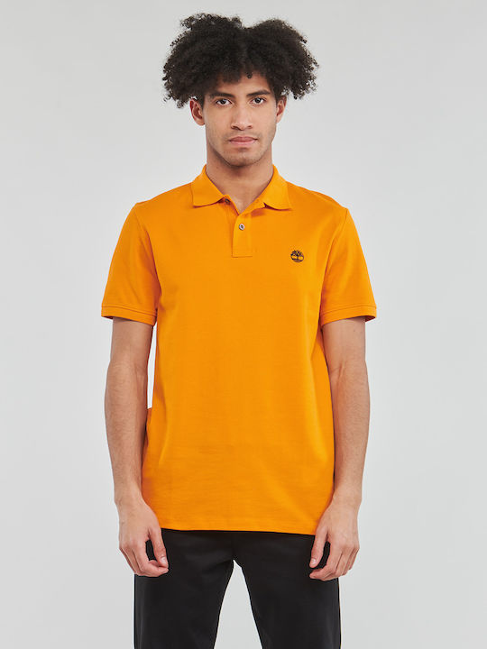 Timberland Polo Short Sleeve Blouse Orange