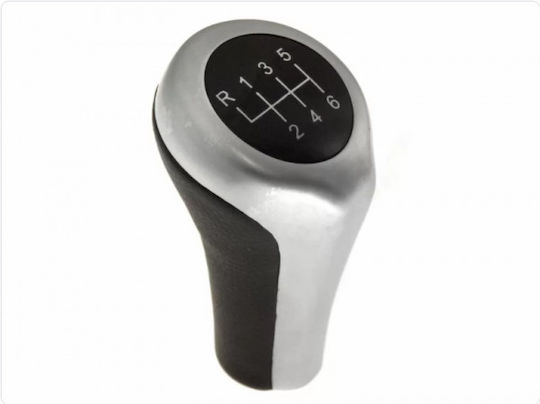 6 Shift Knob Universal BMW X1 / X3 / Z4 / Series 1 / Series 3 / Series 5 / Series 6 BMW Silver