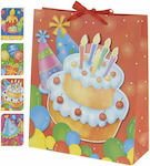 PAPER BAG BIRTHDAY PARTY 24X18X8 4 DESIGNS