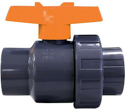 Nuova Rade Single Union Boat Valve Plastic Ball Valve 2'' BSPP Orange