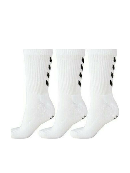 Hummel Fundamental Αθλητικές Κάλτσες Λευκές 3 Ζ...