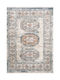 Polcarpet Bedroom Rug Set Bohemian Cream and Aqua 2 Pieces