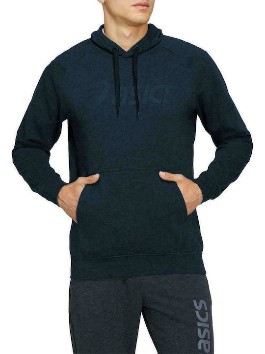 ASICS Φούτερ με Κουκούλα Navy Μπλε