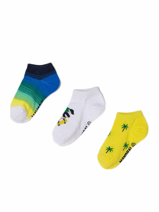 Mayoral Kids' Ankle Socks Ecofriends Multicolored 3 Pairs