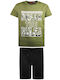 Kids' Set with Shorts Summer 2pcs Khaki Break The Rules