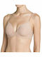 Triumph Body Make Up Plunge Plunge Bra without Padding Underwire Beige