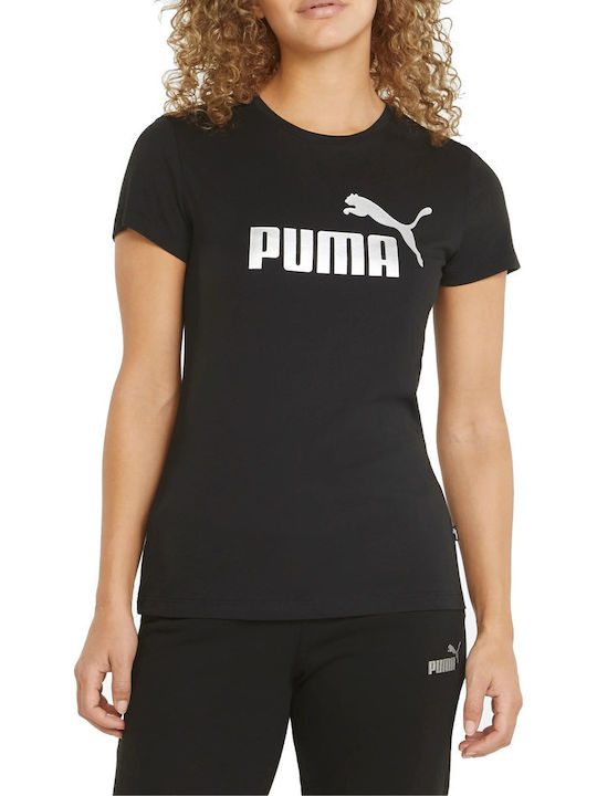 PUMA Logo Women's T-shirt Black