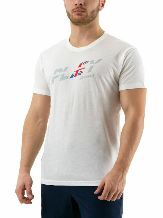 Babolat Exercise Country Αθλητικό Ανδρικό T-shirt Λευκό με Στάμπα
