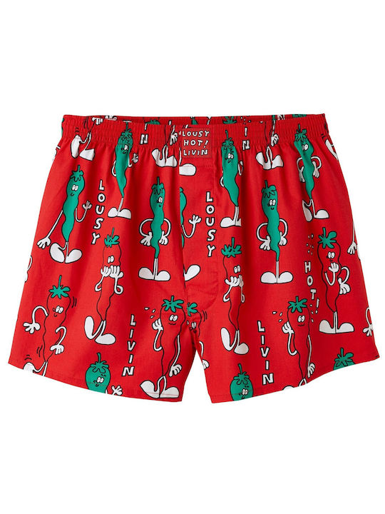 LOUSY LIVIN BOXERSHORTS CHILL RED Lousy Livin red LUUWCHI