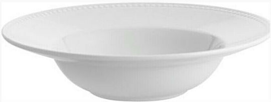 Vista Alegre Perla Teller Nudeln aus Porzellan Weiß mit Durchmesser 24cm