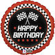 Balloon Foil Round Multicolour 46cm