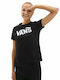 Vans Γυναικείο T-shirt Μαύρο με Στάμπα