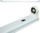 Aca Single-Ended Lighting Batten T8 with 1 Slot for LED Lamp 90cm