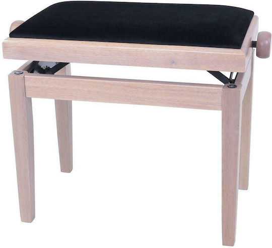 Gewa Piano Deluxe White Ash Stool Piano Adjustable L52xW30xH45-57cm