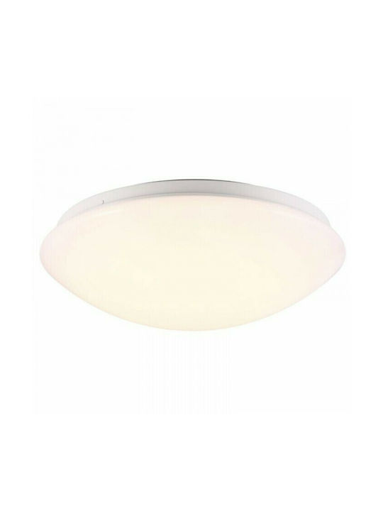 Nordlux Ask Modern Metallic Ceiling Mount Light with Integrated LED in White color 28pcs 28εκ