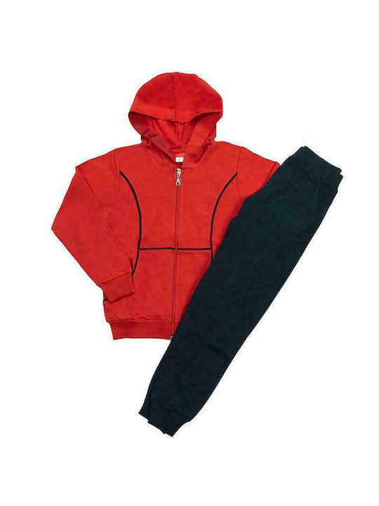 Joyce Kids Sweatpants Set Red 2pcs