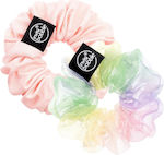 Invisibobble Duo Retro Dreamin Hue-Man Love Scrunchy Μαλλιών Ροζ