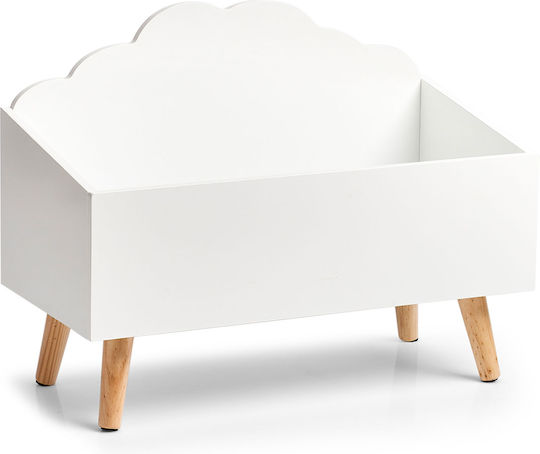 Zeller Kinder Aufbewahrungsbox aus Holz Wolke Weiß 58x28x45cm 1Stück