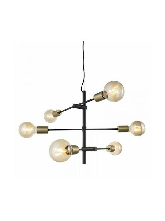 Nordlux Josefine Pendant Chandelier for 6 Bulbs E27 Black