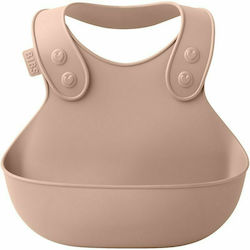 Bibs Overall Impermeabil Bavetă Silicon cu buton & Buzunar Blush 4000244