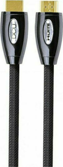 DCU Braided Cablu HDMI de sex masculin - HDMI de sex masculin 2m Negru