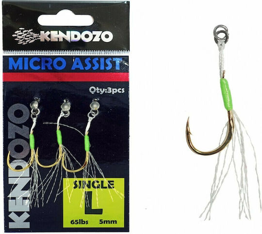 Kendozo Lures Micro Assist Hook Single Ancora pentru Pescuit