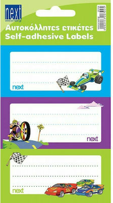 Next Notebook Labels Rally 8.5x4cm 10 Packs 300pcs