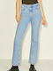 Turin High Waist Women's Jean Trousers Flared in Bootcut Fit Light Aged Denim