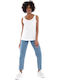 Seoul Women's Jean Trousers in Regular Fit Stonewash Denim