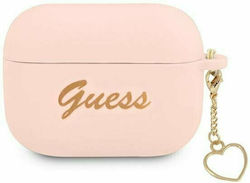 Guess Charm Θήκη Σιλικόνης σε Ροζ χρώμα για App...