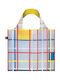 Loqi Recycled Piet Mondrian - New York City 3 Чанта за Пазаруване в Сив цвят