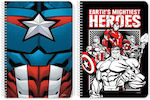 Diakakis Spiral Heft Geregelt B5 60 Blätter 2 Themen Avengers Avengers 1Stück (Μiverse Designs)