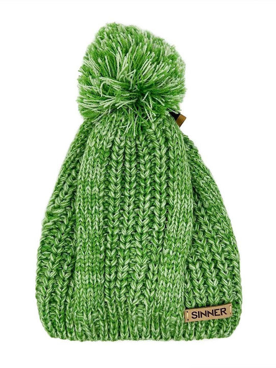 Kinder Mütze Gestrickt Grün